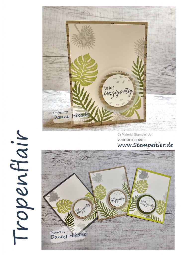 stampin up tropenflair tropical suite bestellen monstera stempeltier wellpappe