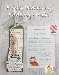 Stampin Up Anleitung Verpackung gewellter Anhänger Weihnachtswerkstatt Amicelli stempeltier