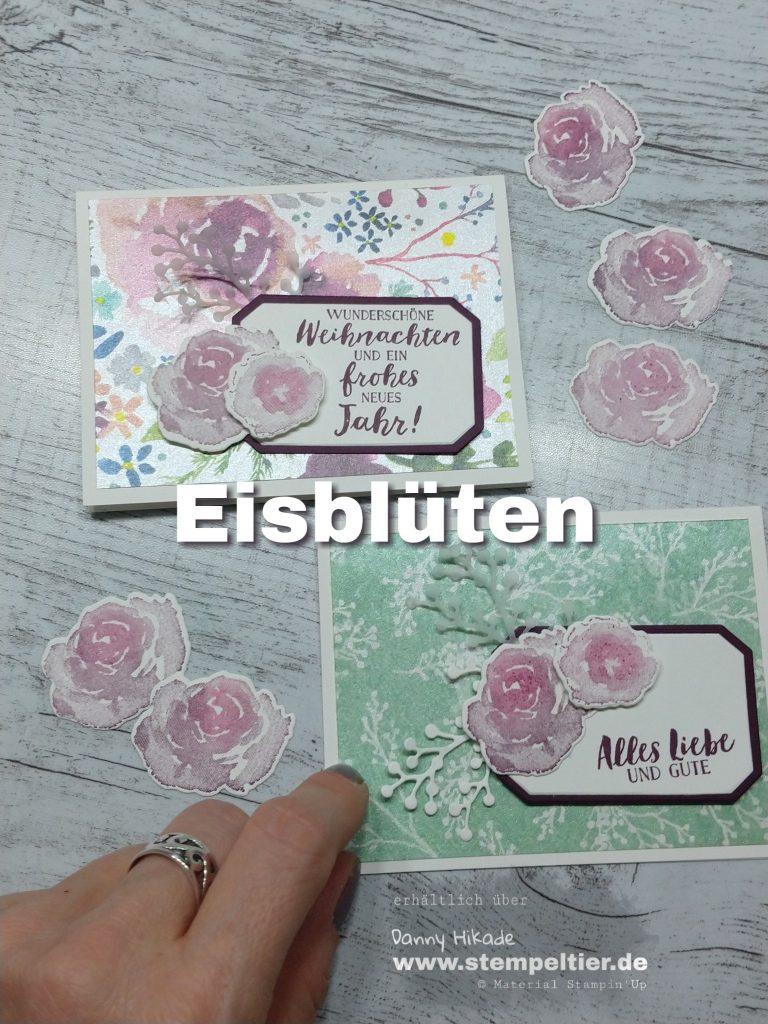 stampin up first frost eisblüten winterblüten dsp winterbouquet stempeltier