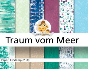 stampin up traum vom meer tranquil tide dsp textures maritim stempeltier