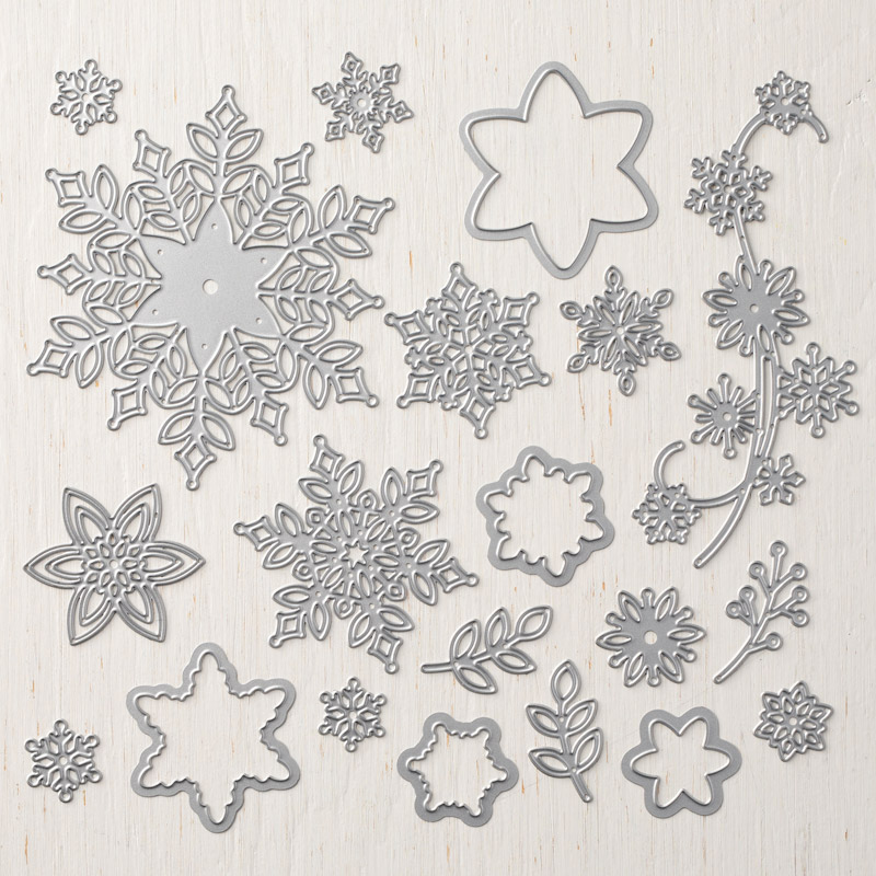 149692G framelits formen schneegestÃ¶ber stampin up bestellen