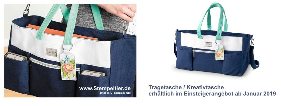 stampin up kreativtasche einsteigen demo werden während saleabration 2019 stempeltier