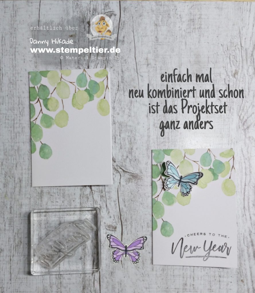 stampin up projektset liebes dankeschön schmetterling stempeltier