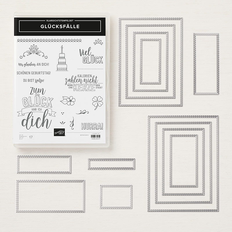 stampin up sparset glücksfälle rechtecke framelits rectangles