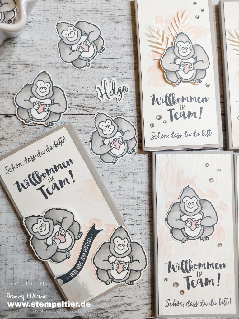 stampin up willkommen im Team geschenk einsteigen demo starterset hey love