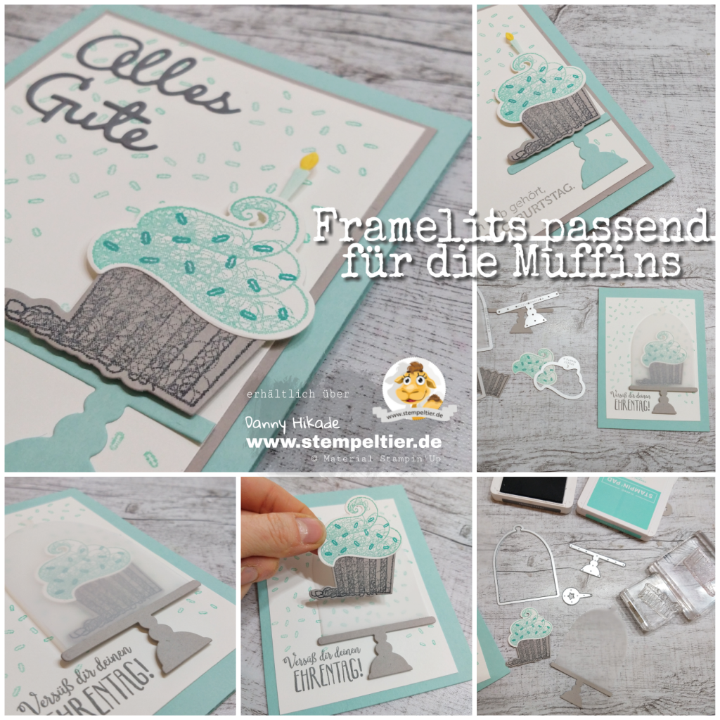 Stampin Up SAB cupcake Muffin süße Grüße call meine cupcake framelits Geburtstag Karte