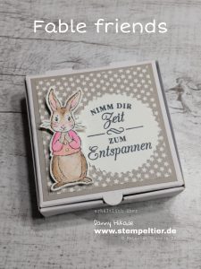 stampin up ostern fable friends hase colorieren aquarell pizzaschachtel stempeltier