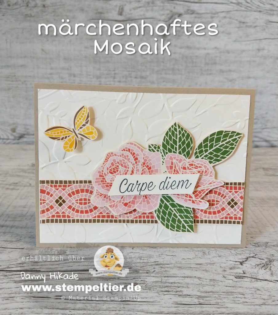 stampin up 2019 2020 Jahreskatalog märchenhaftes Mosaik DSP Rose Stempeltier