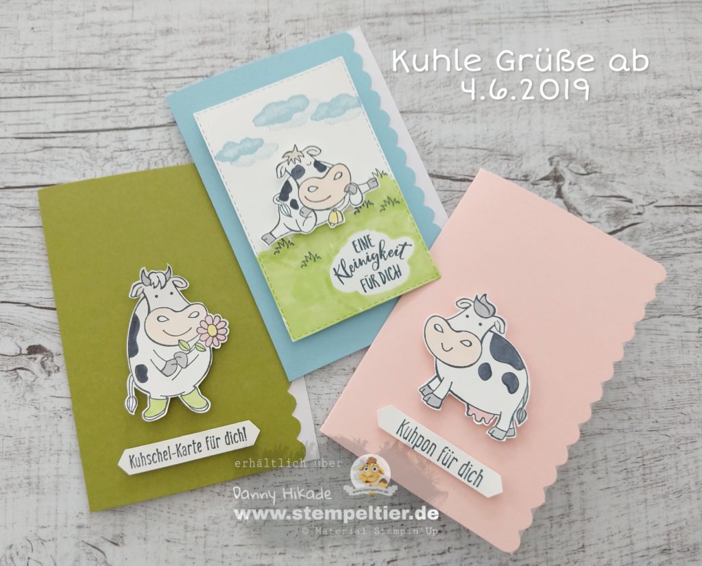 stampin up kuhle grüße kühe kuh cow neu stempeltier over the moon