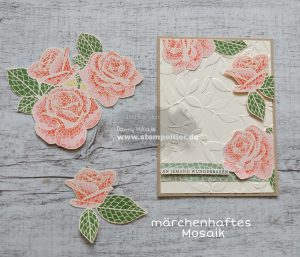 stampin up märchenhaftes mosaik DSP rosen stempeltier mosaic