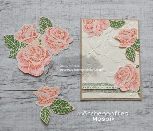 stampin up märchenhaftes mosaik DSP rosen stempeltier mosaic