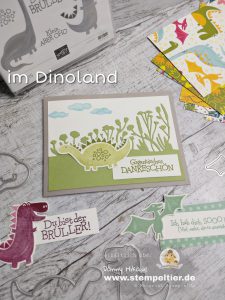 stampin up im dinoland dufte dinos dinoroar stempeltier