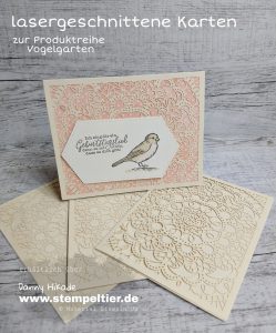 stampin up vogelgarten lasergeschnittene Karten metalldose vogelgruß vögel bird ballad