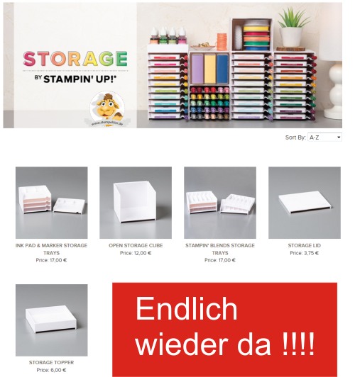 Stampin Up Storage aufbewahrung organisation bastelzimmer stempeltier bestellen