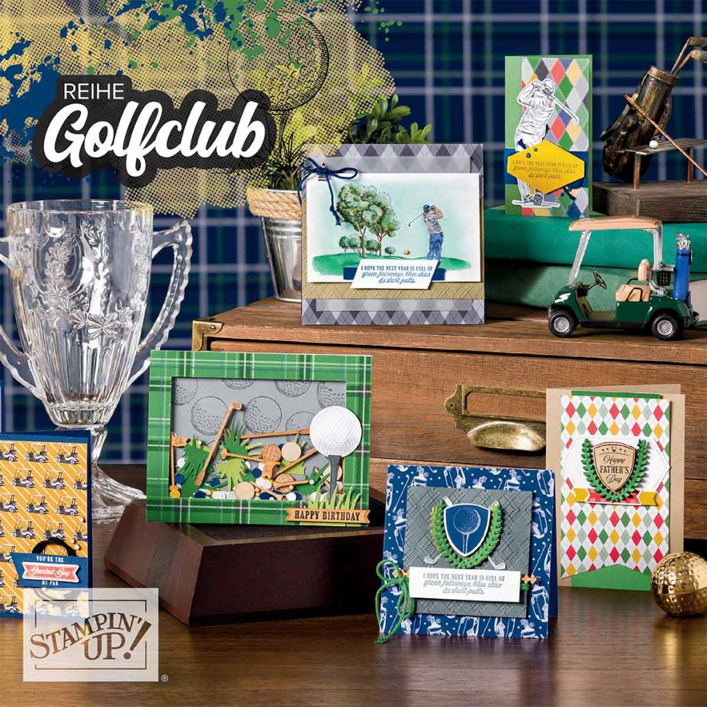 stampin up minikatalog 2020 stempeltier materialpaket golfclub