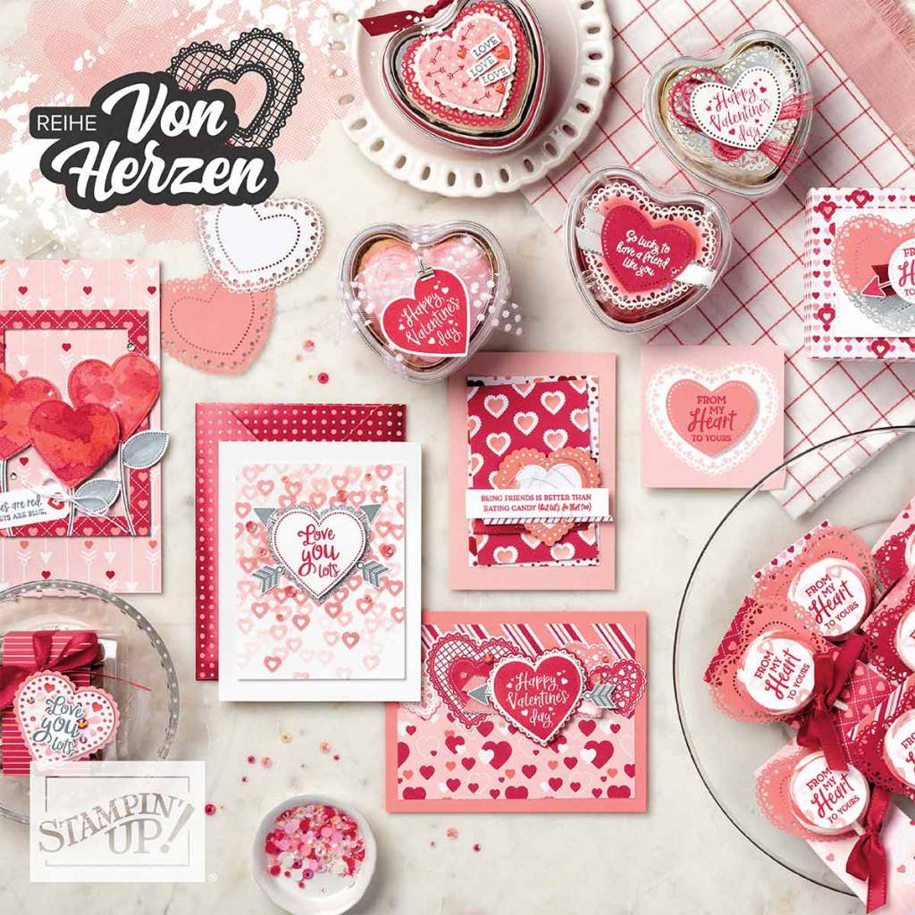 stampin up von herzen minikatalog 2020 stempeltier materialpaket