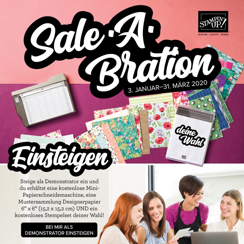 stampin up starterset saleabration 2020 einsteigen demo werden team stempeltier