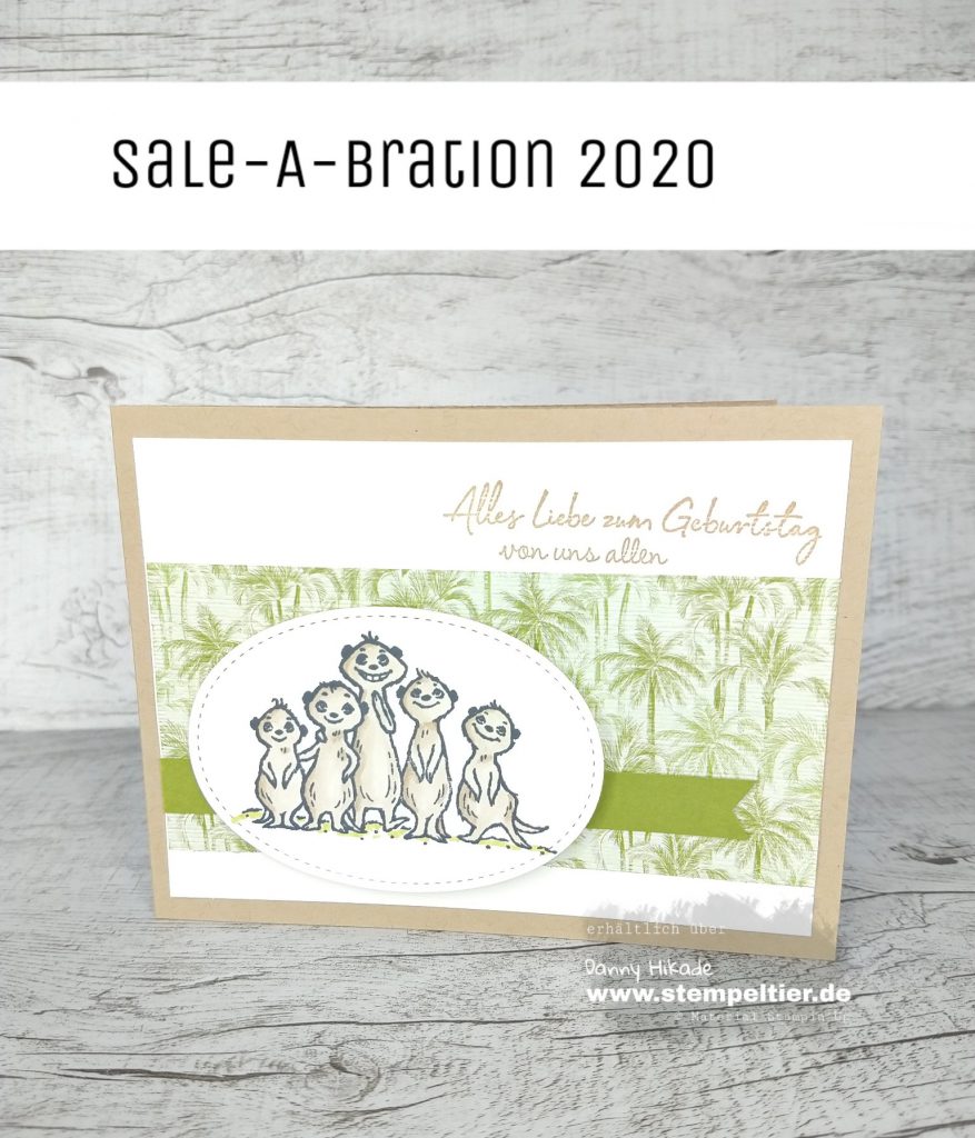 stampin up erdmännchen von uns allen the gangs all meer meerkat sab saleabration 2020