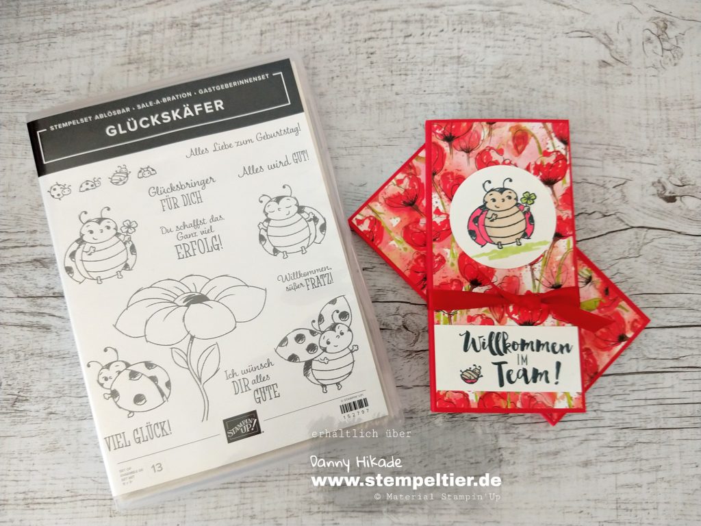 stampin up marienkäfer little ladybug team stempeltier saleabration 2020 glückskäfer