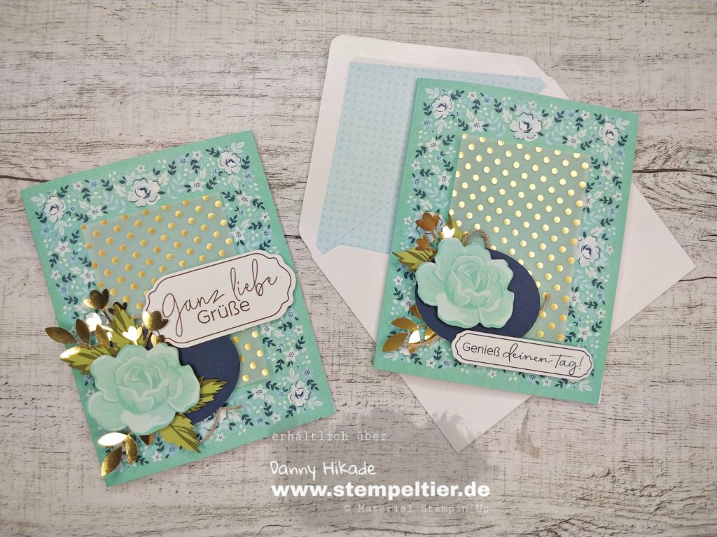 Stampin' Up saleabration 2020 SAB kartenset Bandana Flair Stempeltier