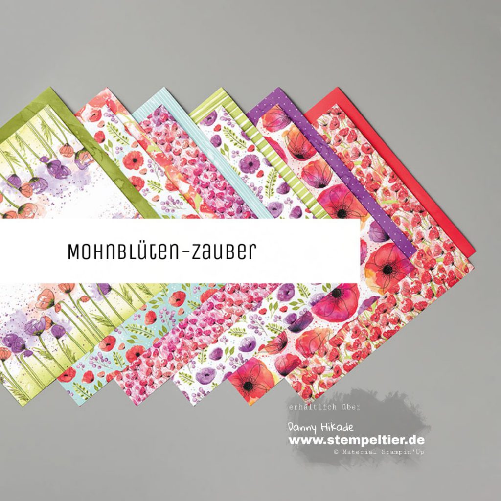 stampin up mohnblütenzauber poppies DSP Kartenbasteln saleabration 2020