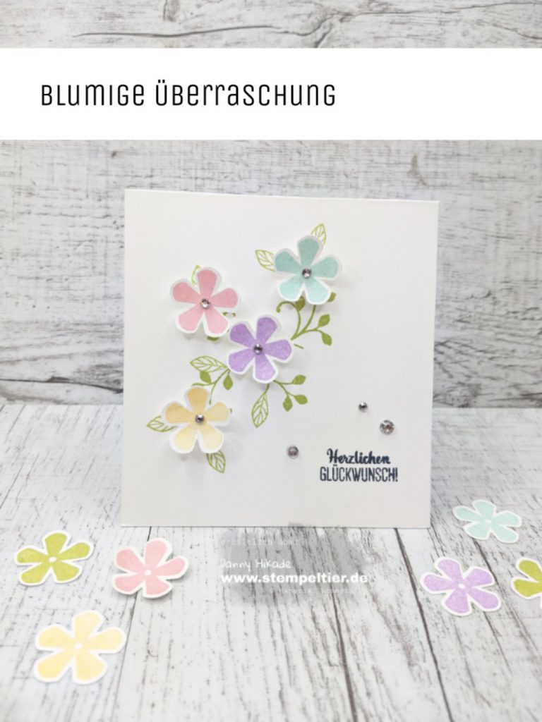 stampin up kleine blüte blumige Überraschung saleabration sab 2020 stempeltier