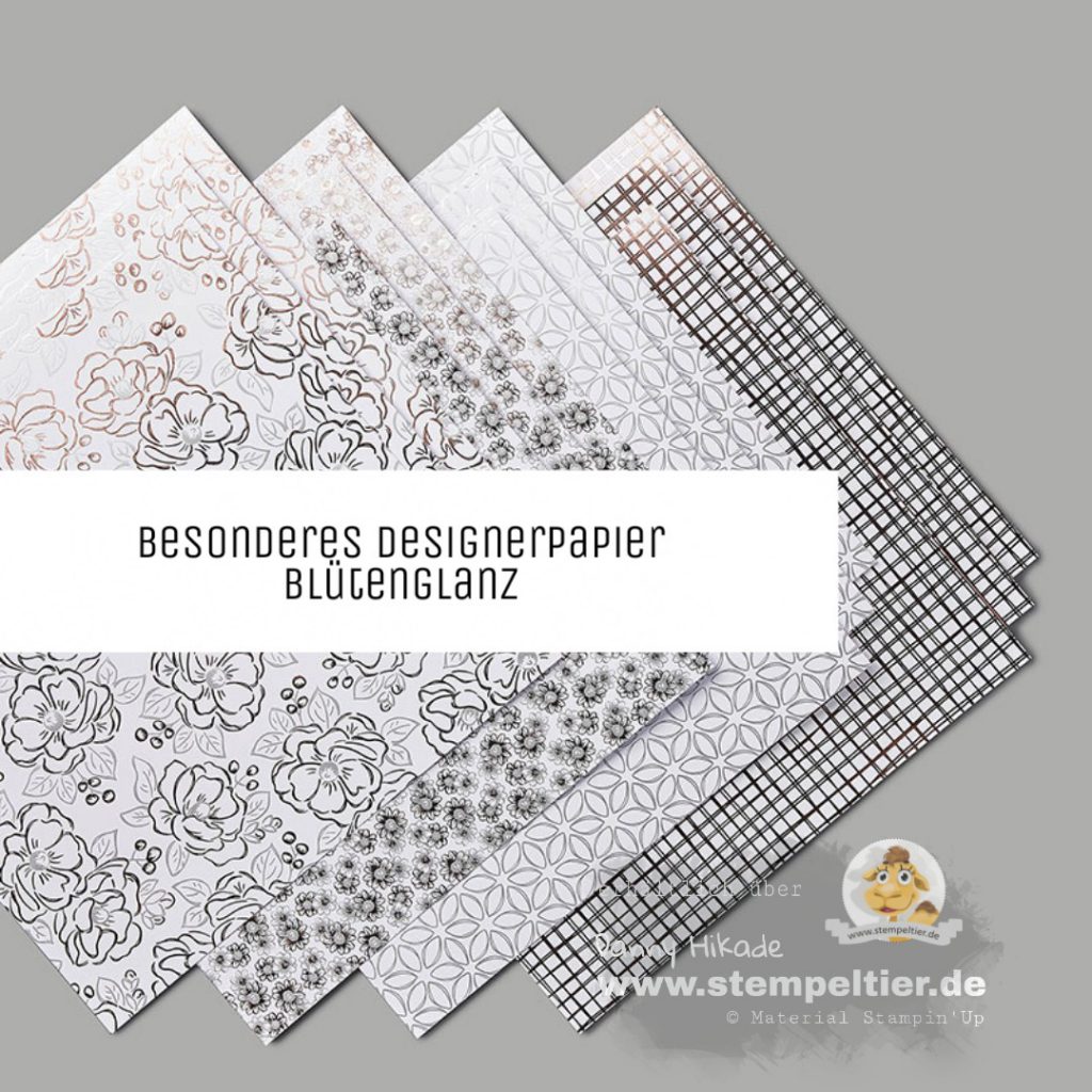 stampin up Blütenglanz saleabration 2020 besonders designerpapier teil 2 stempeltier