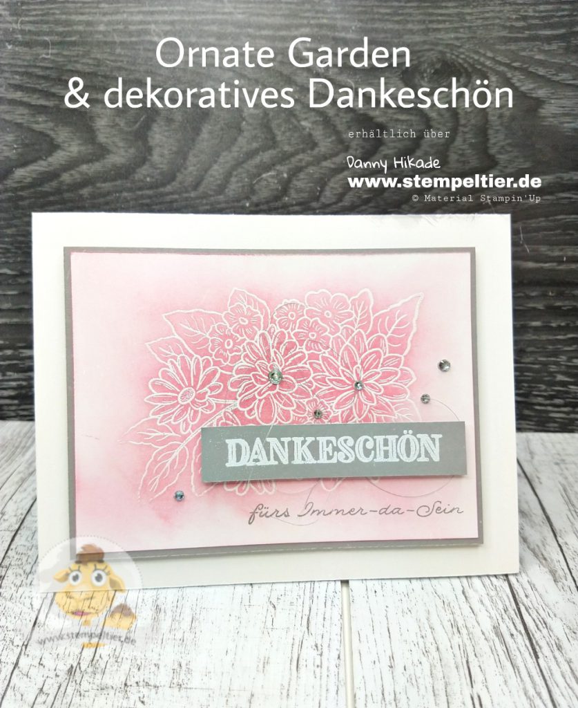 stampin up schöner garten ornate garden dekoratives dankeschön bestellen