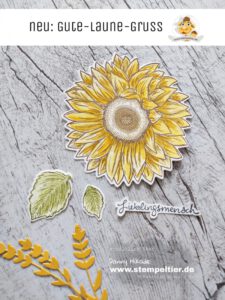 Stampin Up Sonnenblume gute Laune Gruß Stempeltier