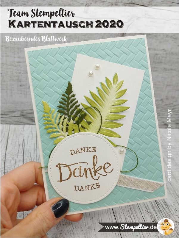 stampin up kartentausch team stempeltier bezauberndes blattwerk karte CASE