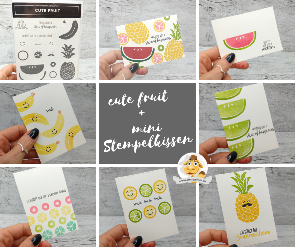 stampin up cute fruit ananas melone stempelset sonnenschein