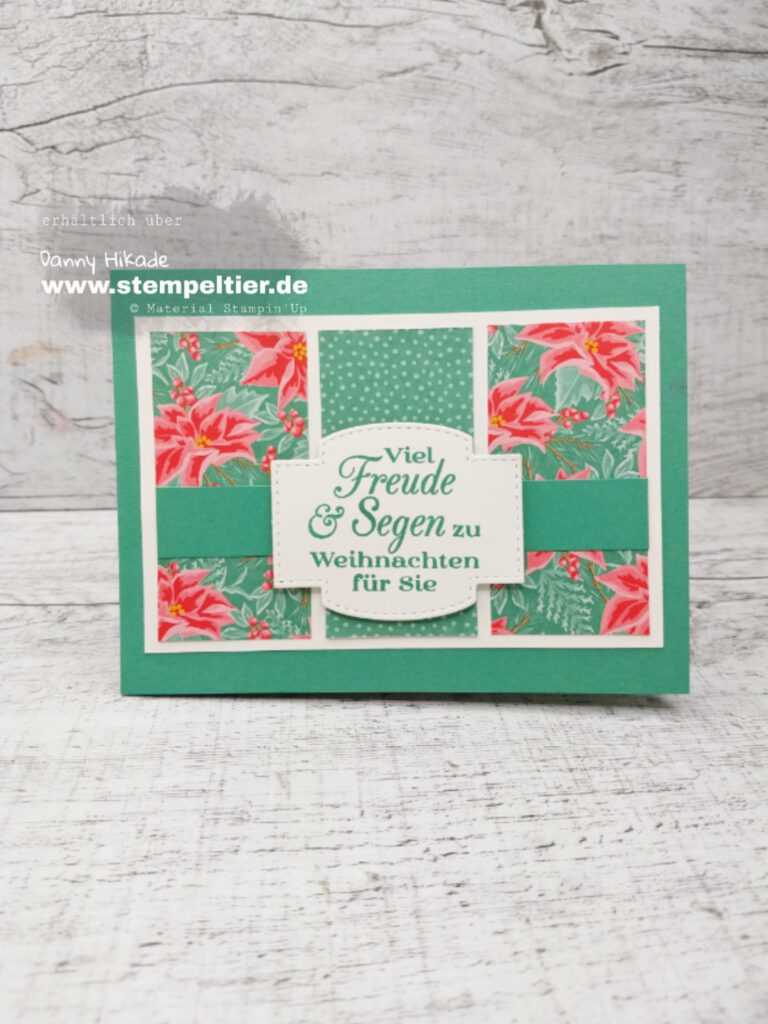 stampinup blumen für jede Jahreszeit DSP designerpapier weihnachtsstern