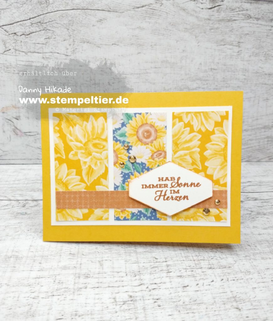 stampinup blumen für jede Jahreszeit DSP designerpapier sonnenblume