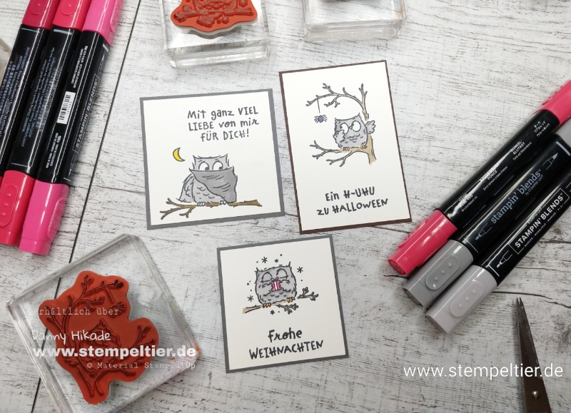 stampin up eulenfest owl stempeltier