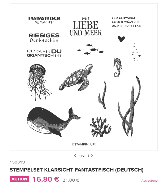 stampin up fantastfisch ausverkauf wal