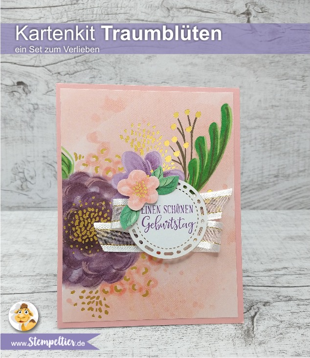 stampin up kartenset traumblüten stempeltier video