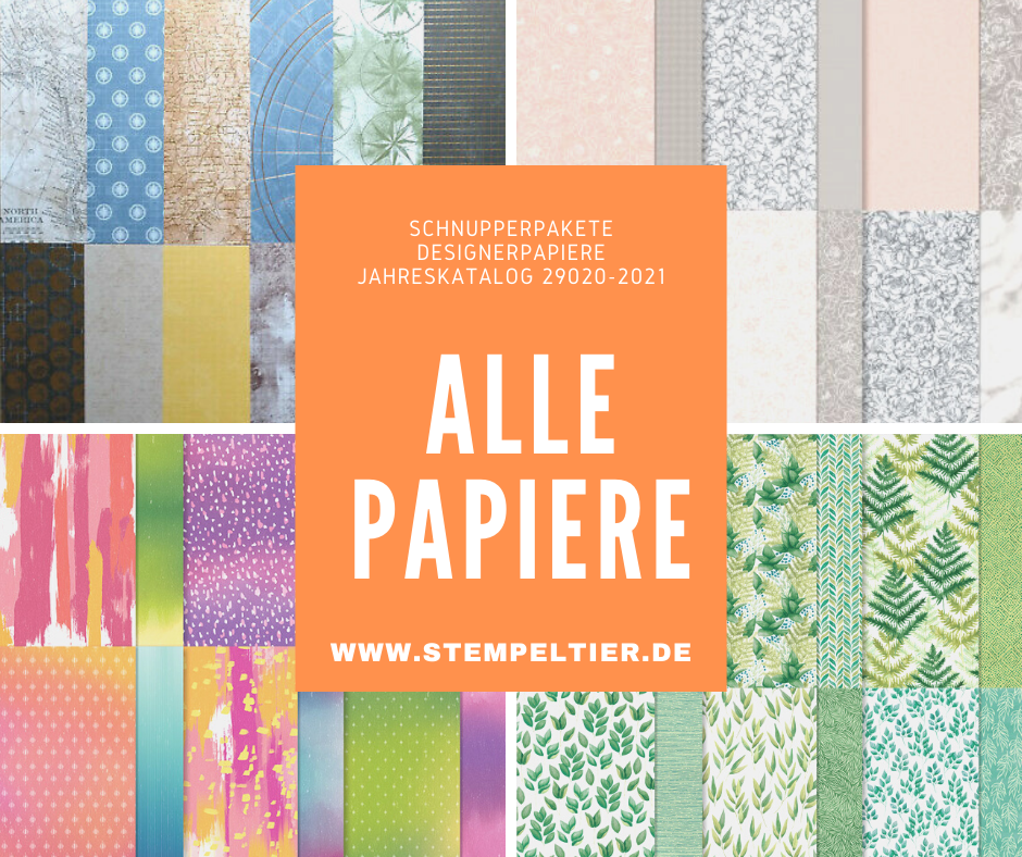 stampin up designerpapier share dsp jahreskatalog 2020 2021 stempeltier bestellen schnupperpakete