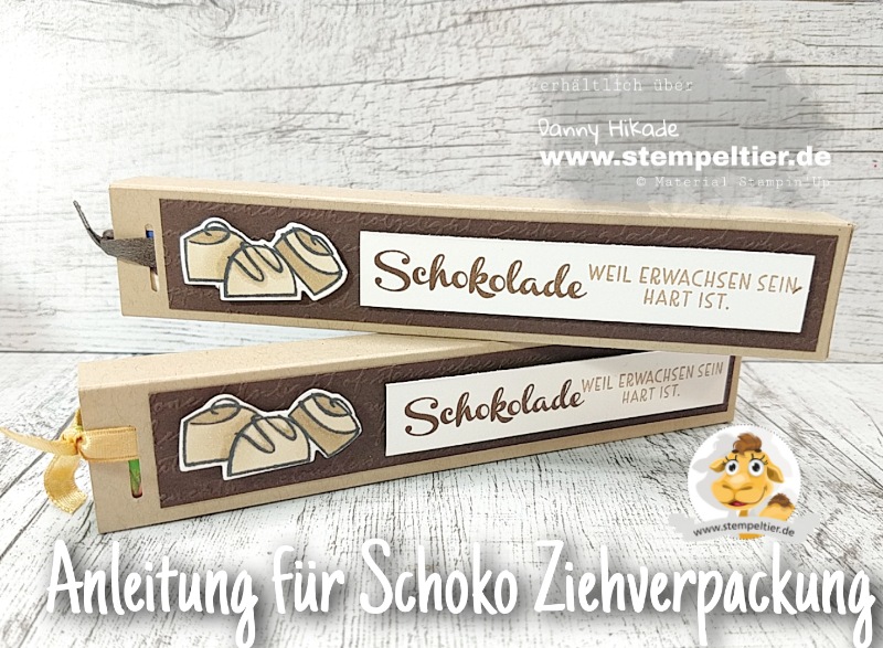 stampin up anleitung schokoladen ziehverpackung schogetten