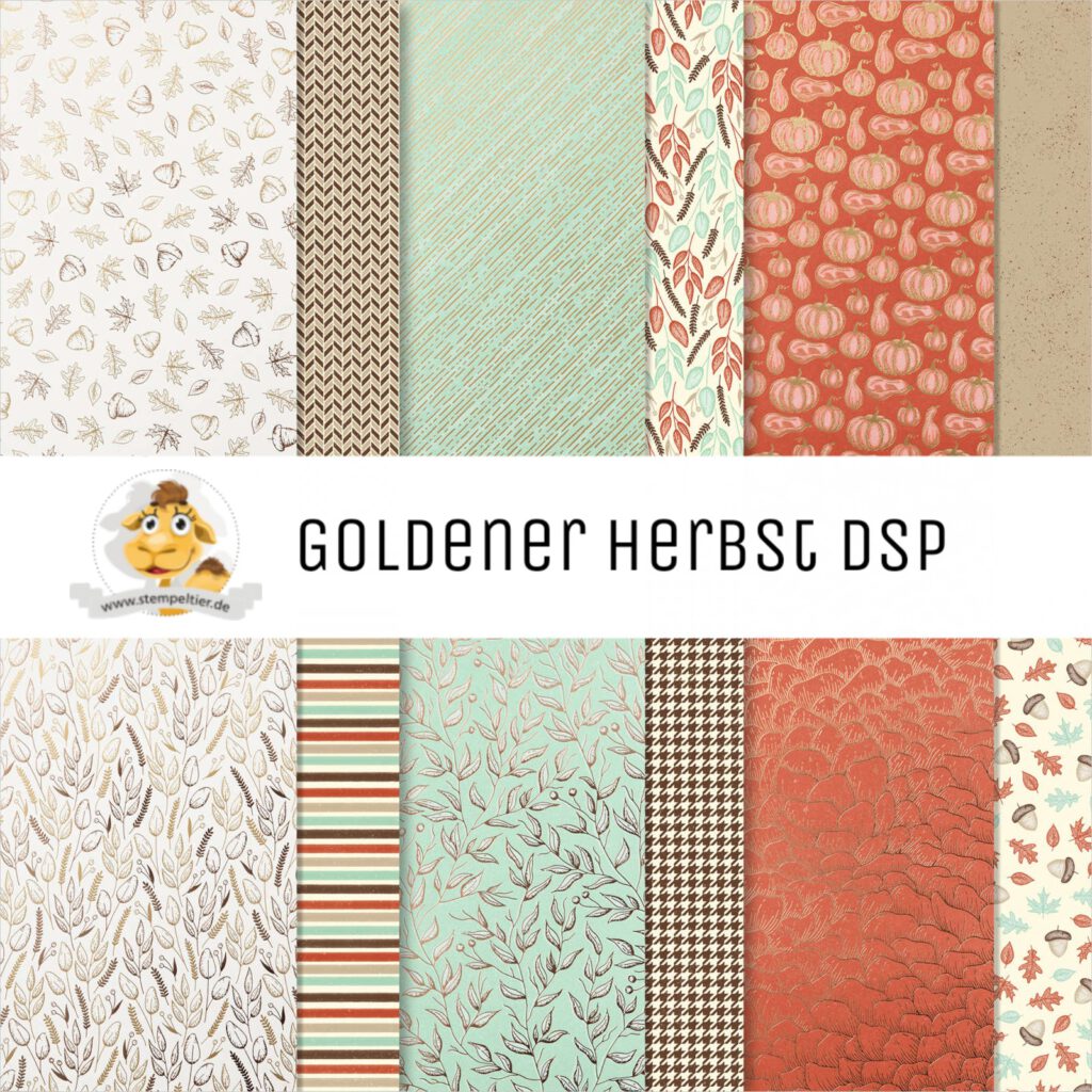 stampin up goldener Herbst dsp designerpapier stempeltier