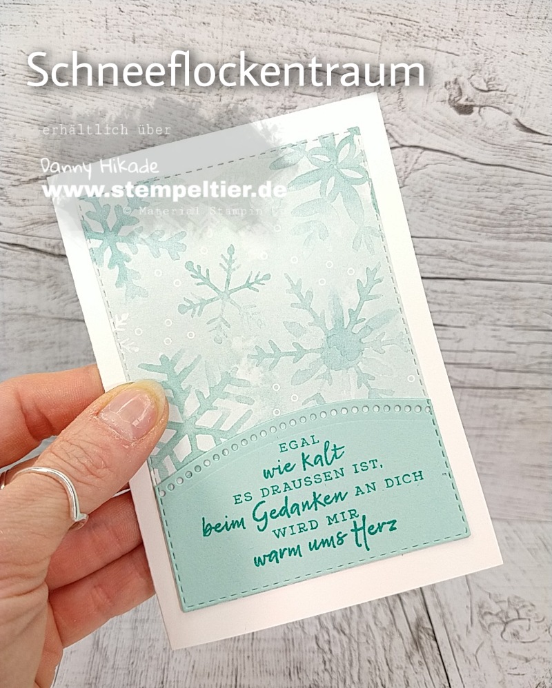 Stampin'Up Schneeflocken Traum DSP Verpackung Anleitung Stempeltier