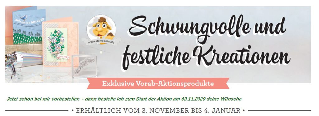 schwungvolle Kreationen stampin up weihnachten stempeltier