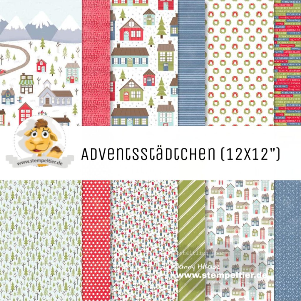 stampin up designerpapier adventsstädtchen sale angebot 15% stempeltier