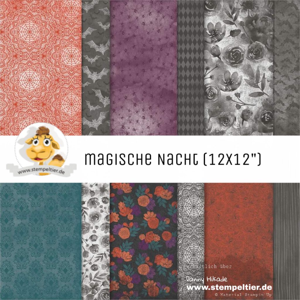 stampin up designerpapier magische nacht halloween DSP sale angebot 15% stempeltier