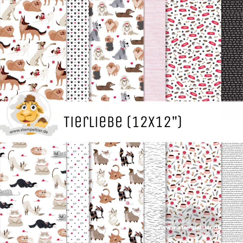 stampin up designerpapier tierliebe sale angebot 15%