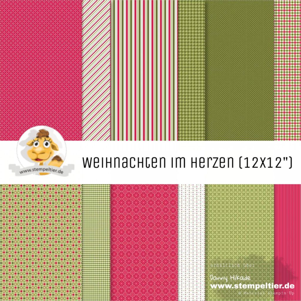 stampin up designerpapier weihnachten im herzen sale DSP