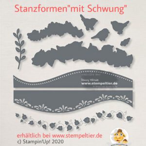 stampin up stanzformen mit schwung stempeltier