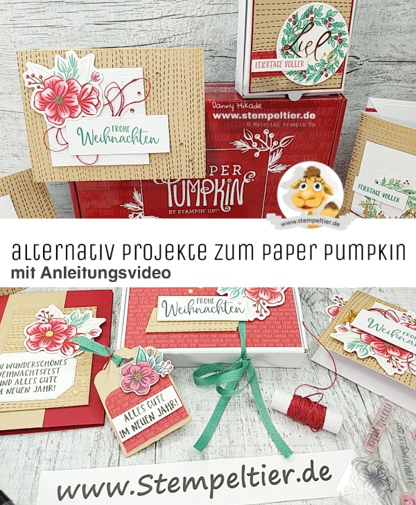 stampin up paper pumpkin feiertage voller freude alternativen projects feiertage voller freude 