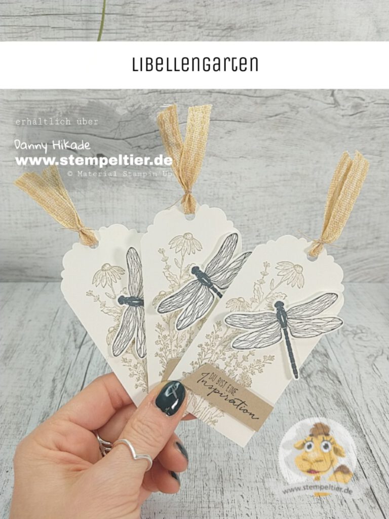 stampin up 2021 minikatalog libellengarten dragonfly team stempeltier anhänger