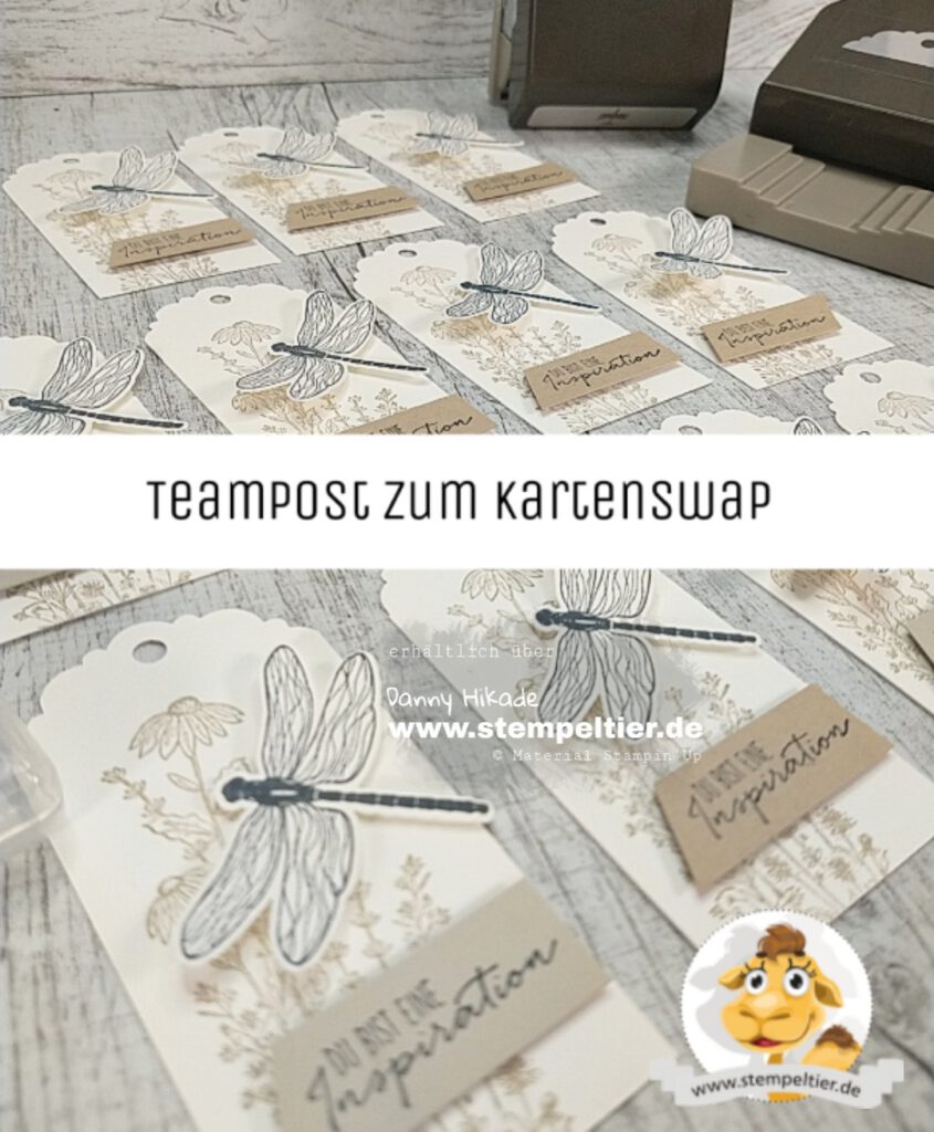 stampin up 2021 minikatalog libellengarten dragonfly team stempeltier anhänger