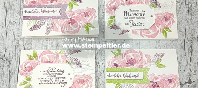 Easy Kartenlayout mit Blumen – schnell zu stempeln